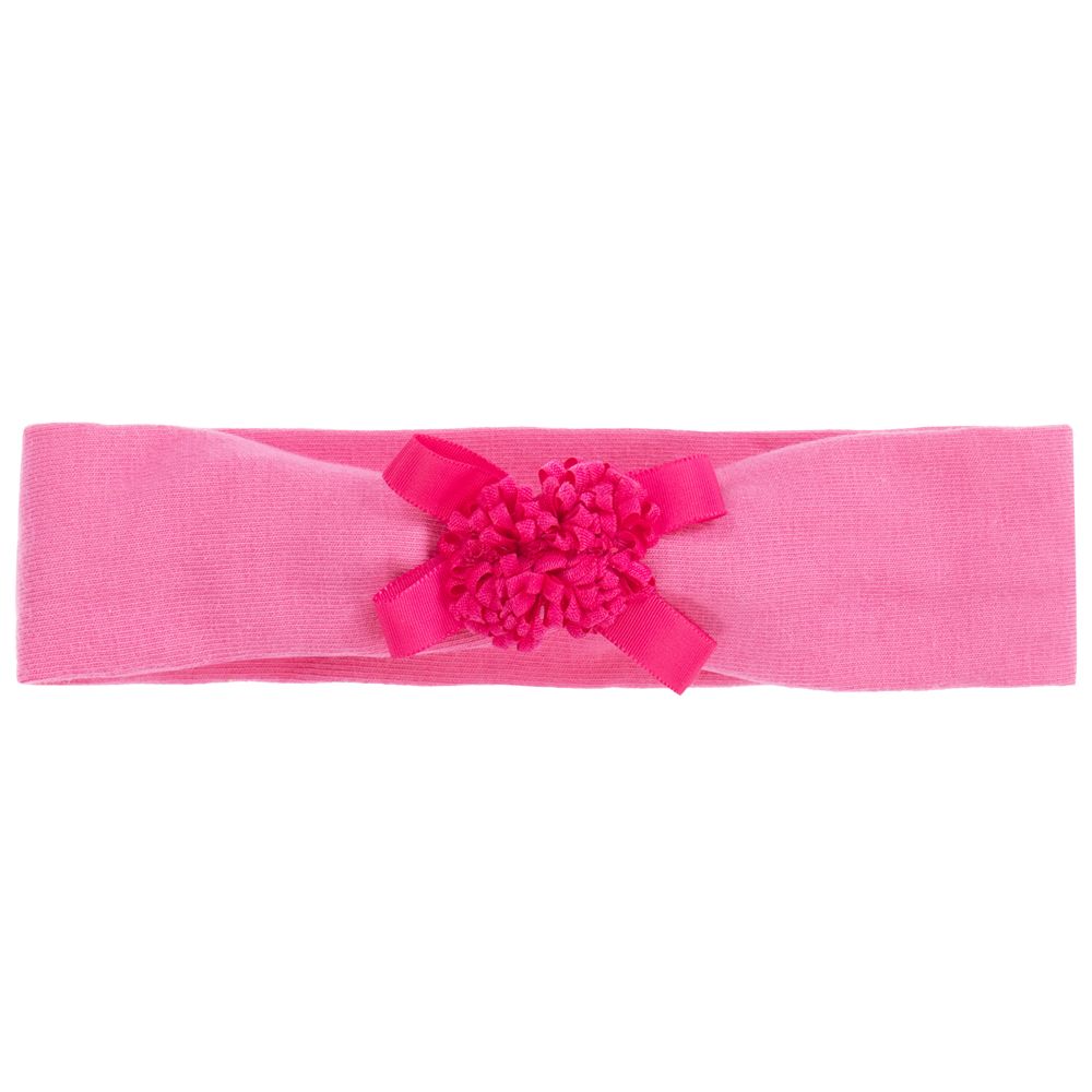 Mayoral Newborn - Pink Jersey Headband (34cm) | Childrensalon