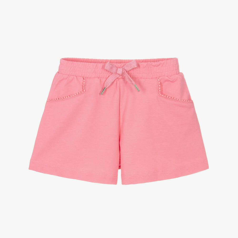 Mayoral-Pink Jersey Shorts | Childrensalon Outlet
