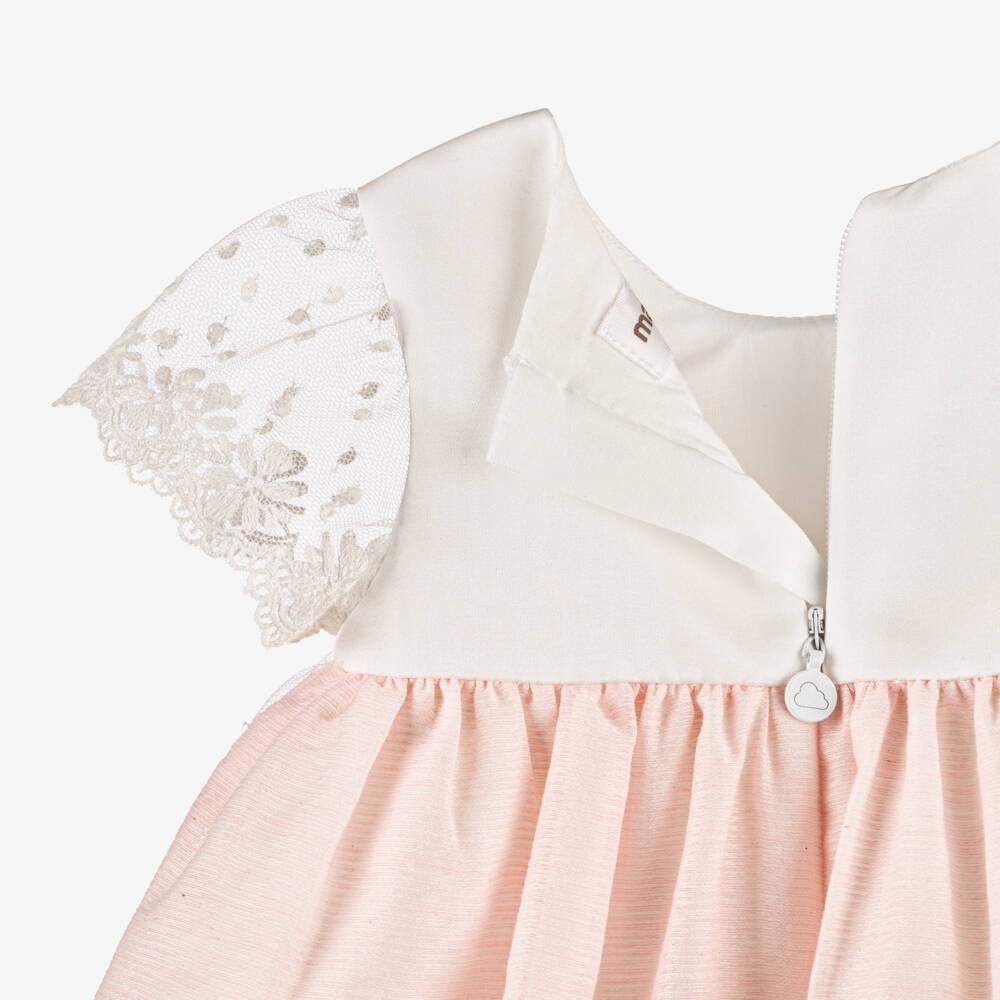 Mayoral Для новорожденных-Pink Lace Ceremony Dress | Childrensalon Outlet