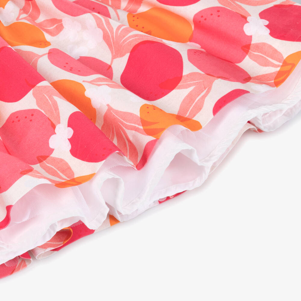 Mayoral-Pink & Orange Floral Dress | Childrensalon Outlet