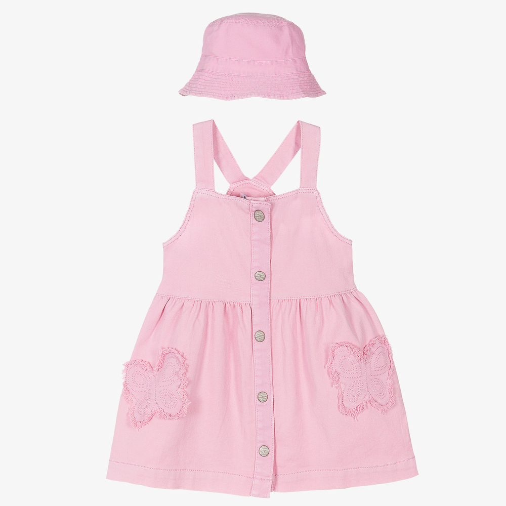 Mayoral - Ens. robe chasuble/chapeau roses | Childrensalon