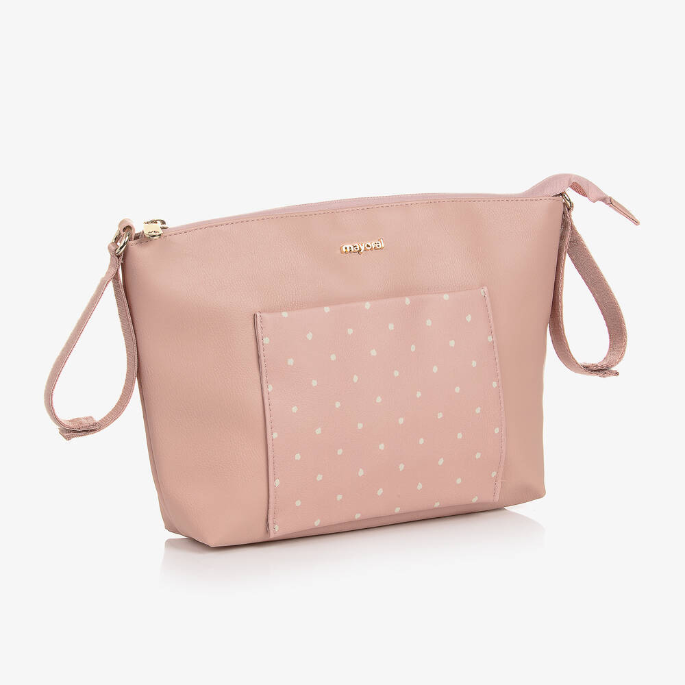 مايورال-حقيبة لعربة الدفع جلد صناعي لون زهري (32 سم) | Childrensalon Outlet