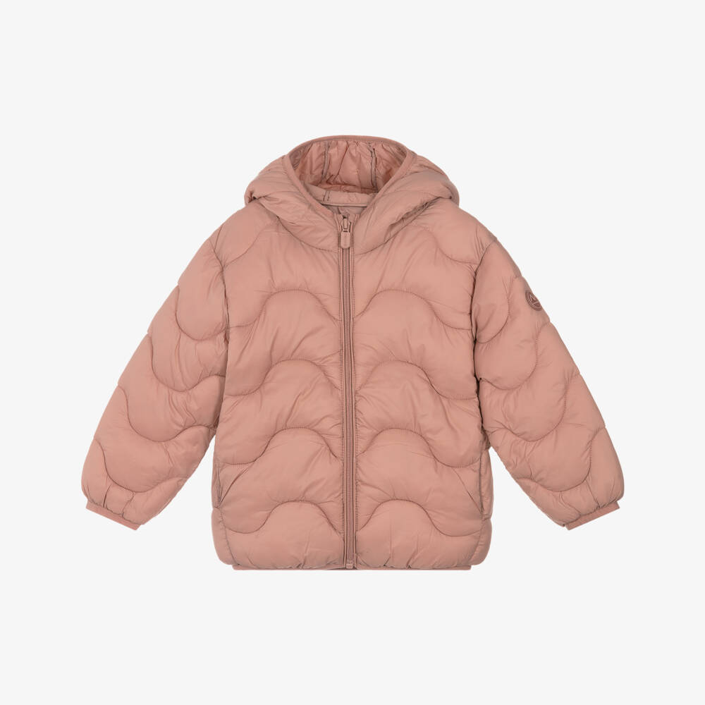 Mayoral-Pink Quilted Hooded Jacket | Childrensalon Outlet