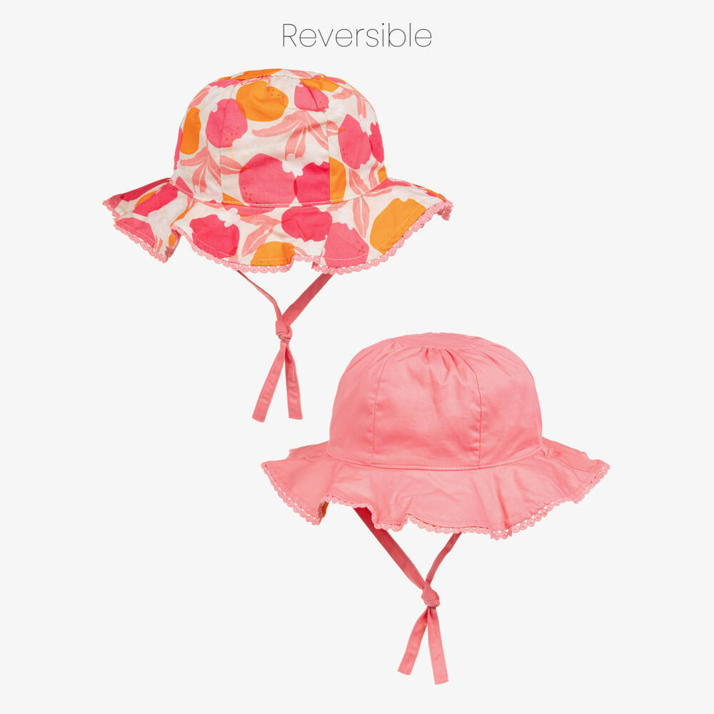 Mayoral-Pink Reversible Hat | Childrensalon Outlet