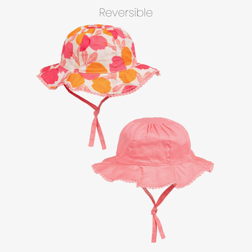 Mayoral-Pink Reversible Hat | Childrensalon Outlet