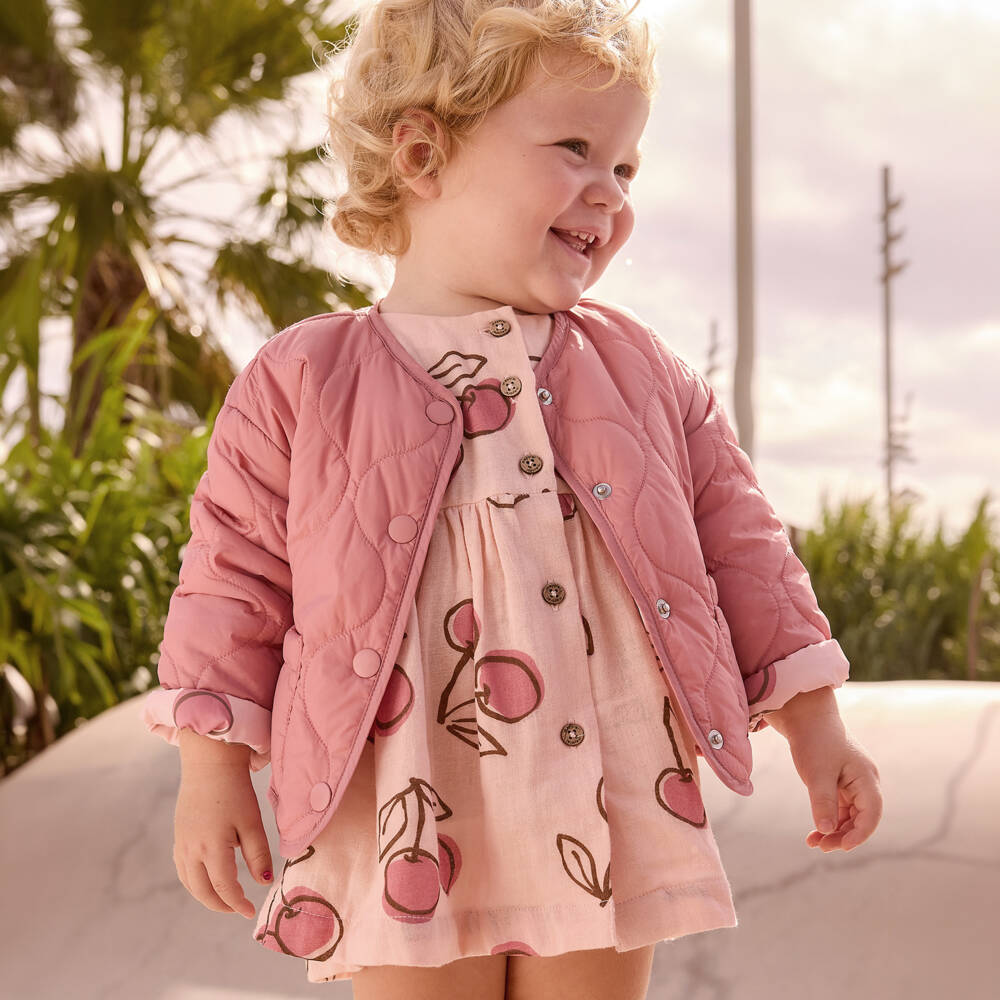 Mayoral-Pink Reversible Windbreaker | Childrensalon Outlet