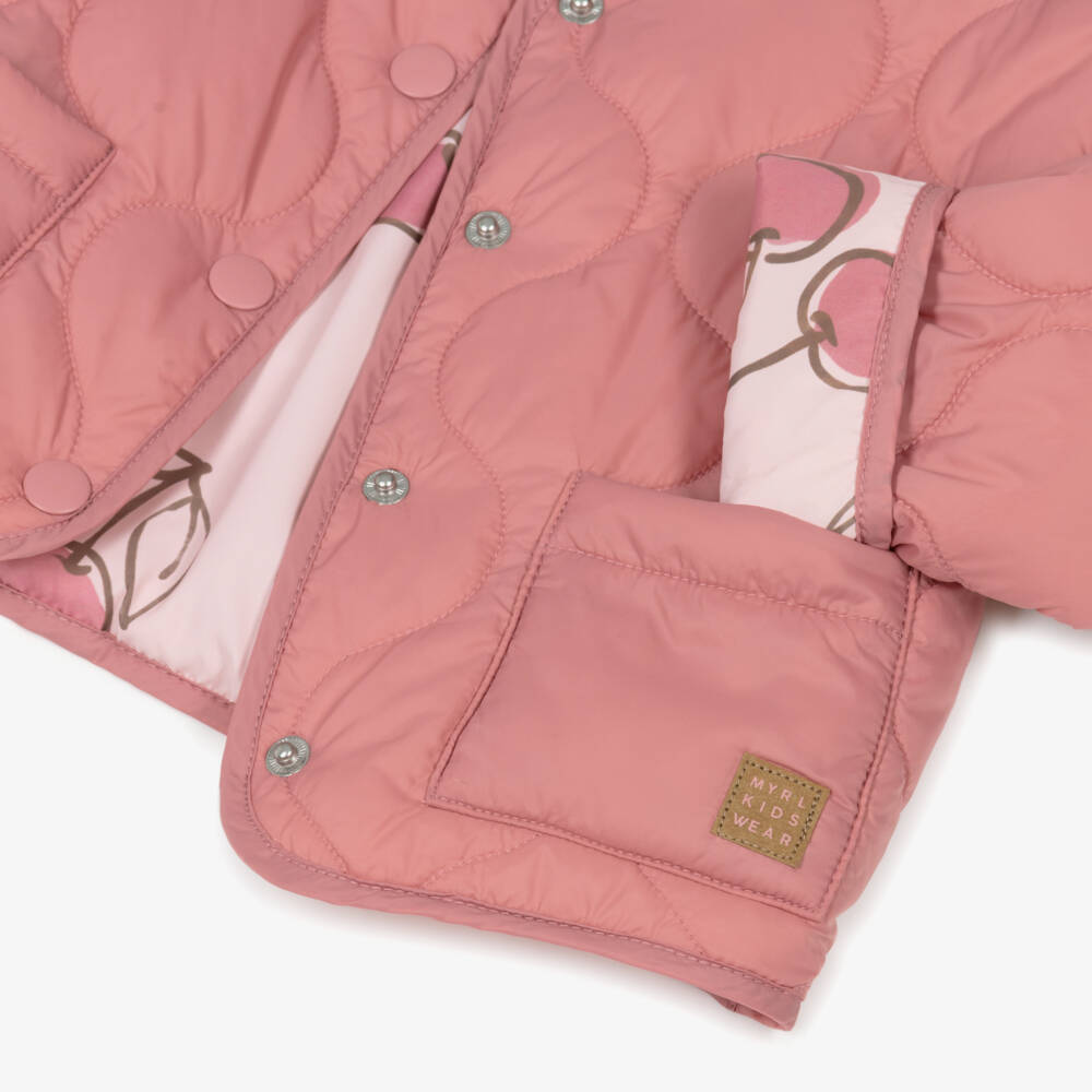 Mayoral-Pink Reversible Windbreaker | Childrensalon Outlet