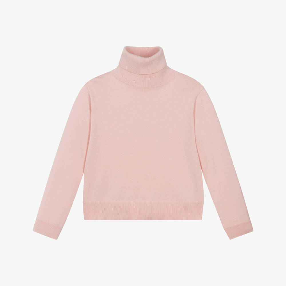 Mayoral-Pink Roll Neck Top | Childrensalon Outlet