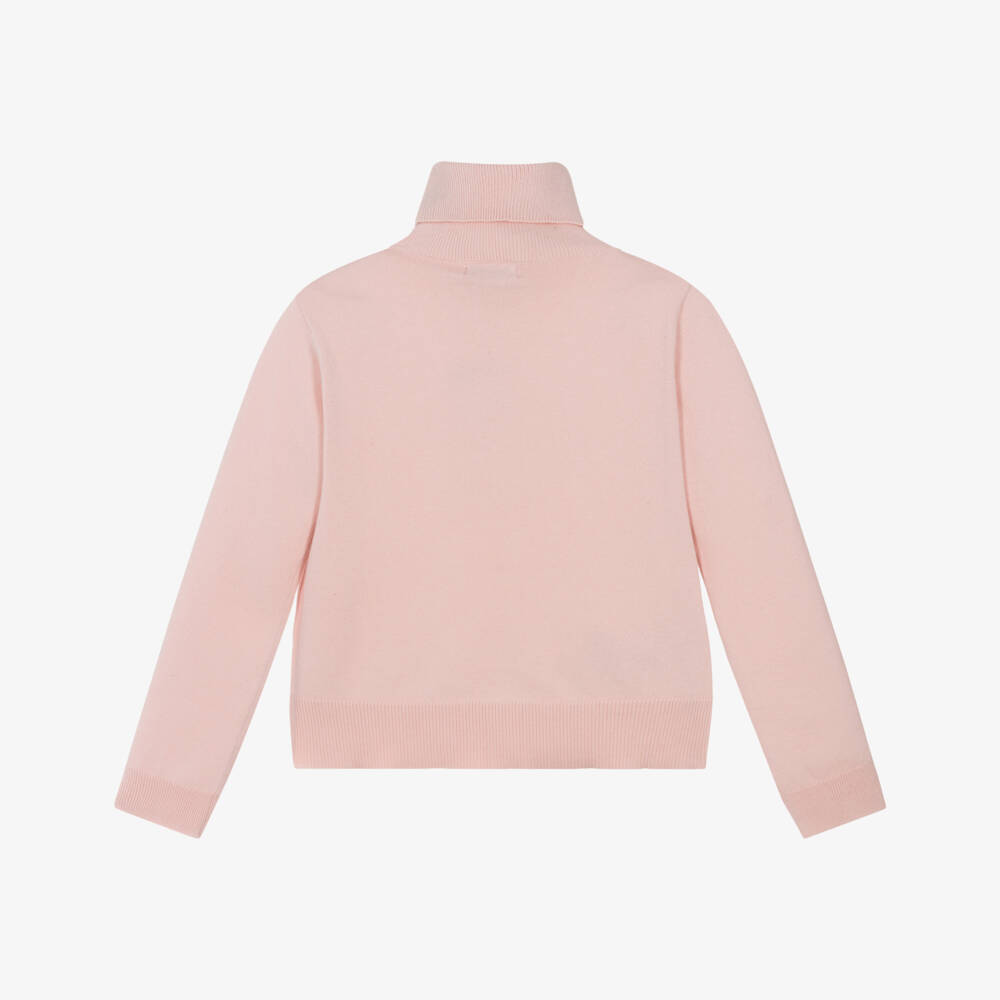 Mayoral-Pink Roll Neck Top | Childrensalon Outlet