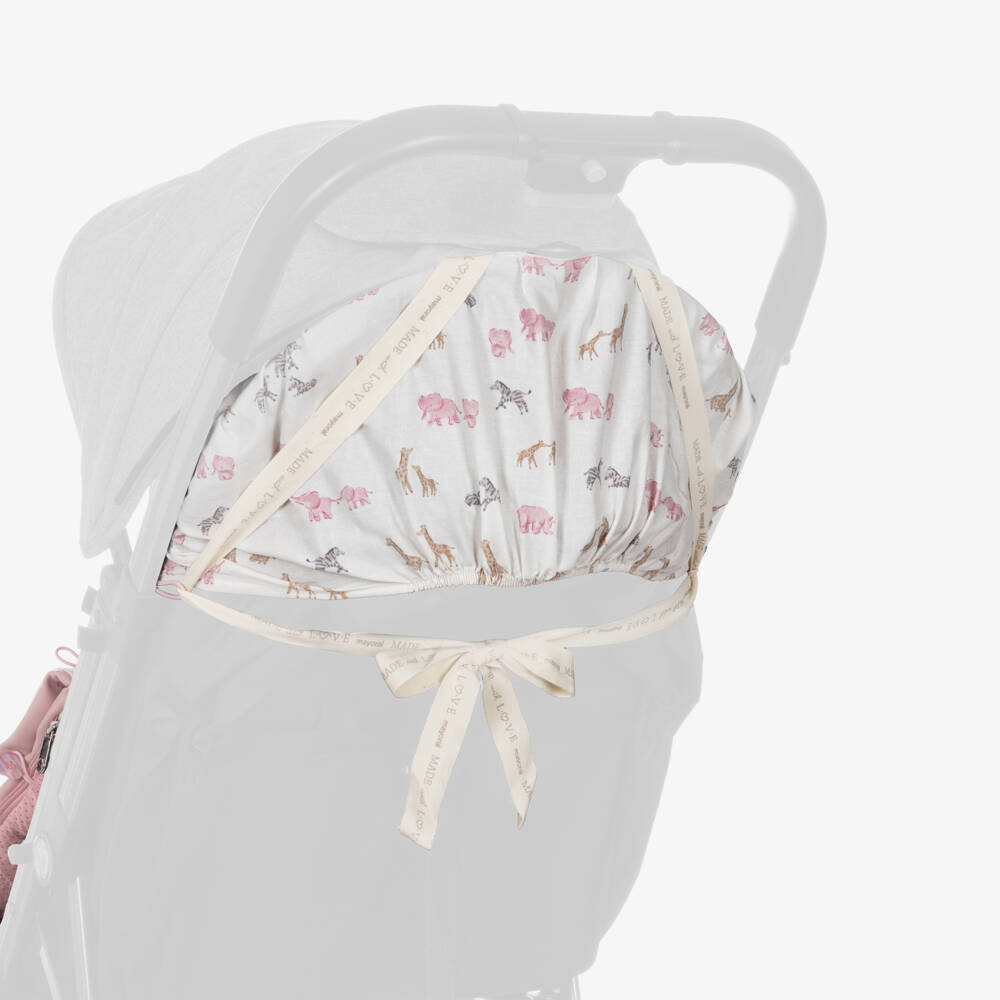 Mayoral Newborn-Pink Safari Animal Print Footmuff (100cm) | Childrensalon Outlet