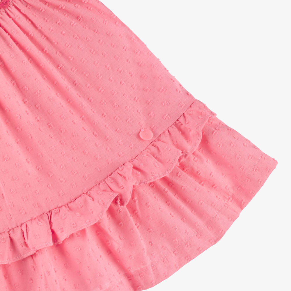 Mayoral-Pink Smocked Ss Dress | Childrensalon Outlet