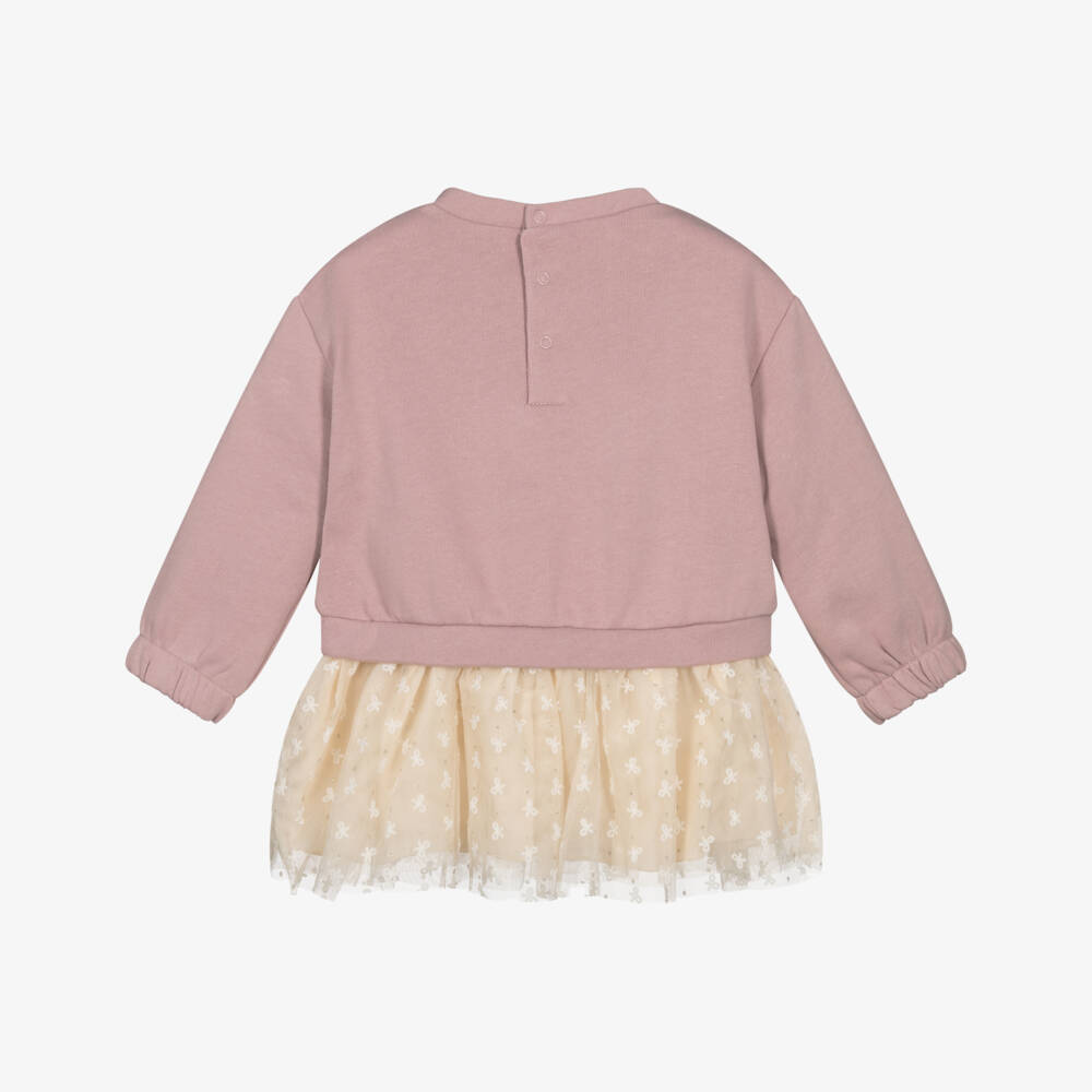 Mayoral-Pink Star Dress | Childrensalon Outlet