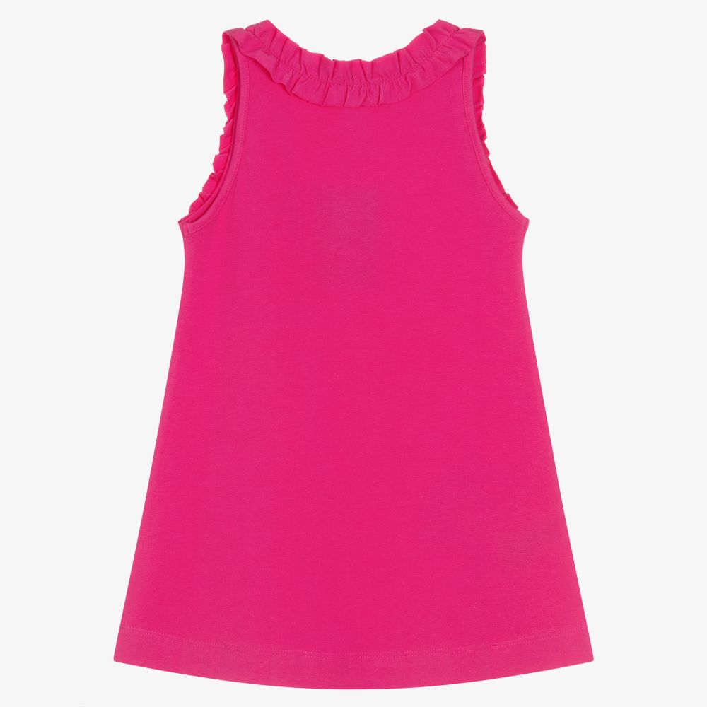 Mayoral-Розовое хлопковое платье в полоску | Childrensalon Outlet