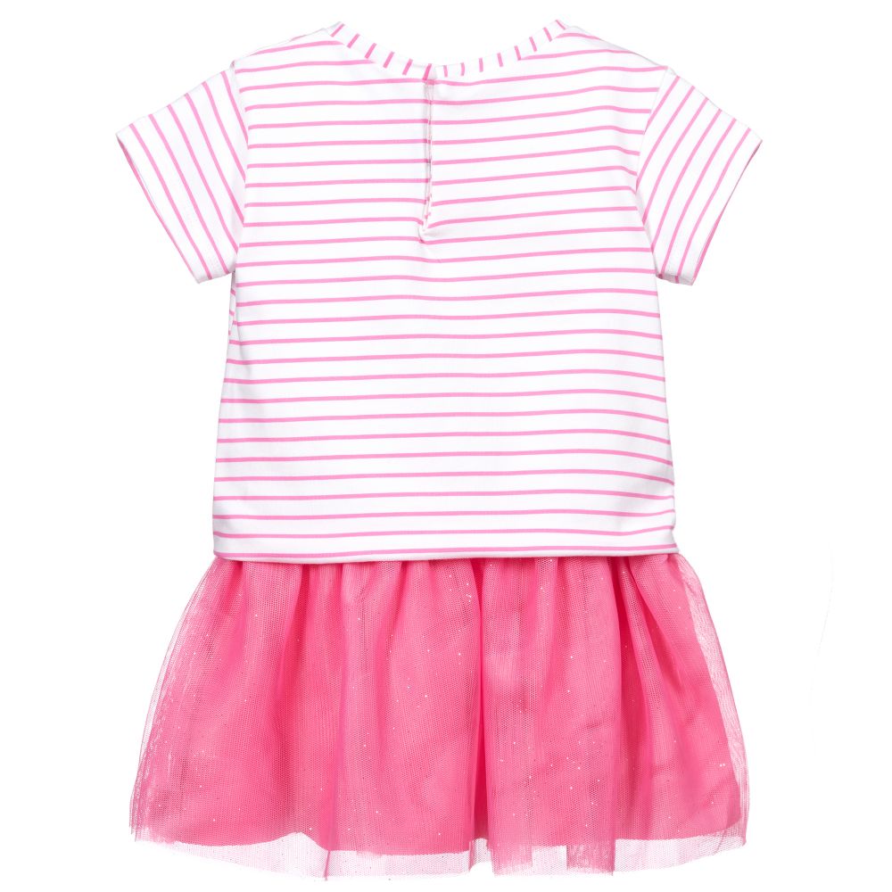 Mayoral-Pink Tulle Dress Set | Childrensalon Outlet