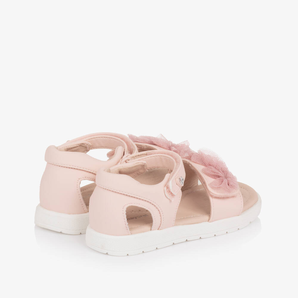 Mayoral-Pink Tulle Sandals | Childrensalon Outlet