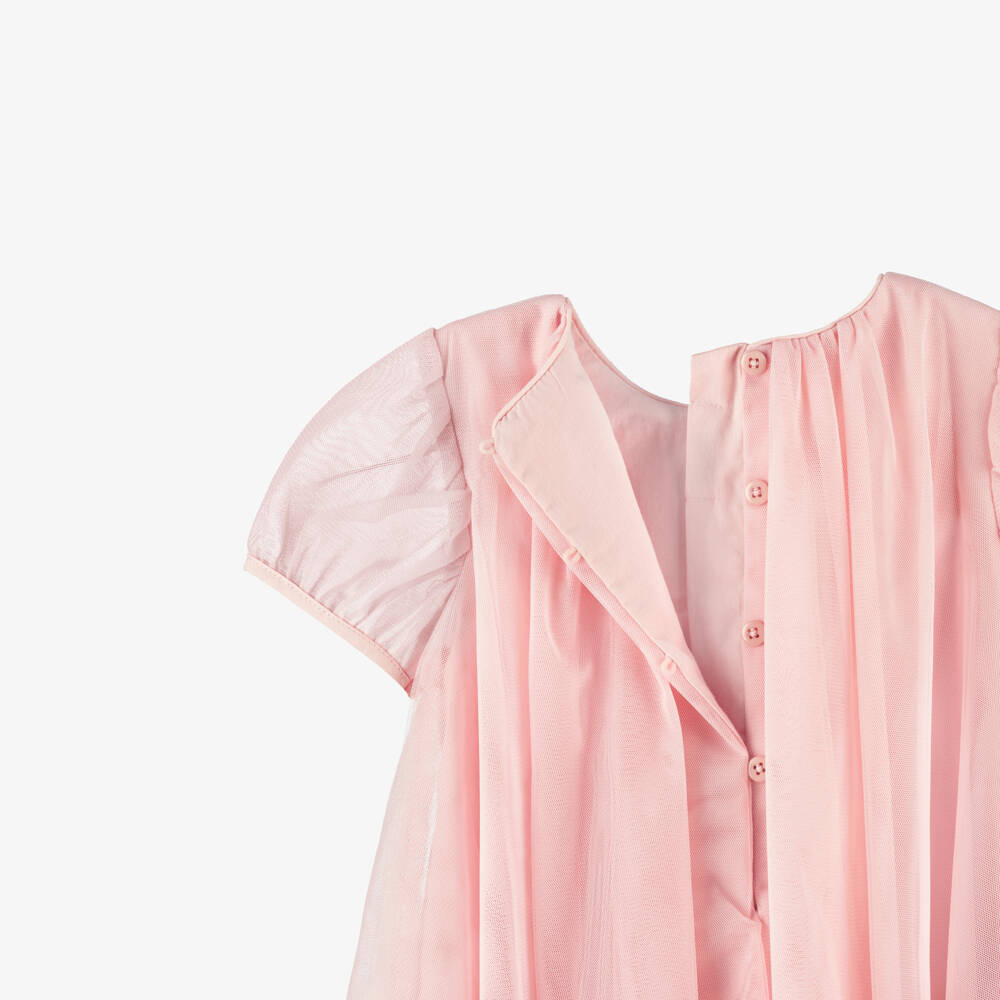 Mayoral-Pink Tulle Ss Dress & Handbag Set | Childrensalon Outlet