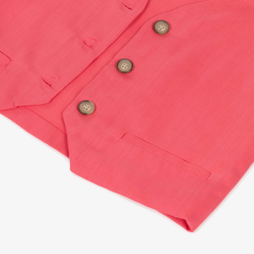 Mayoral-Pink Waistcoat | Childrensalon Outlet