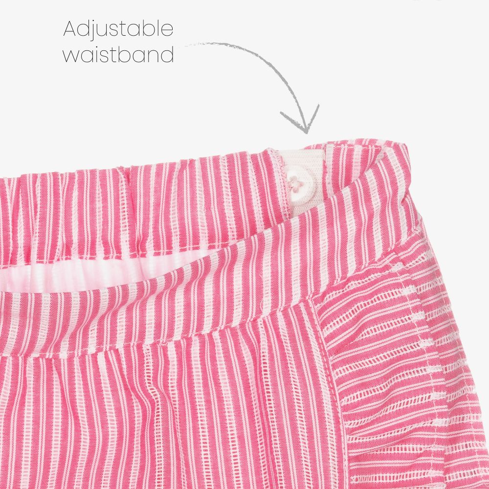Mayoral-Pink & White Stripe Skort | Childrensalon Outlet