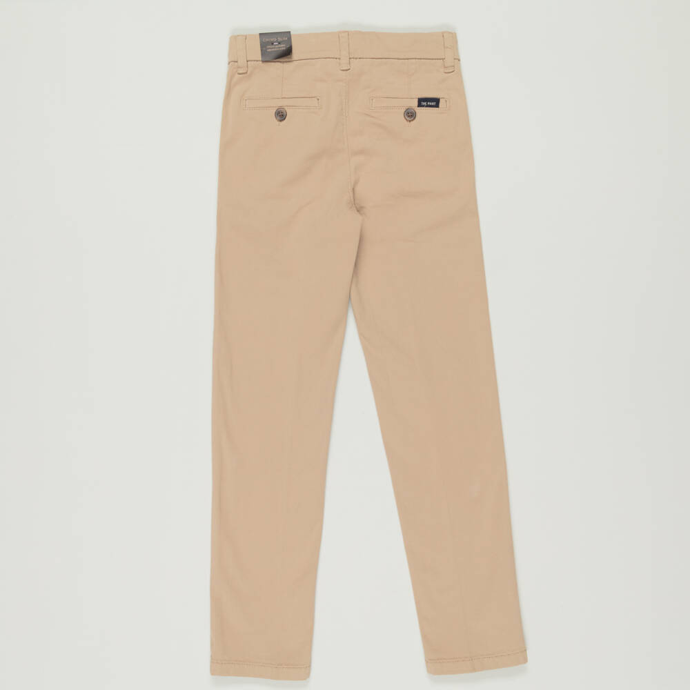 Mayoral-Preloved Boys Beige Cotton Chino Trousers (8 years) | Childrensalon Outlet