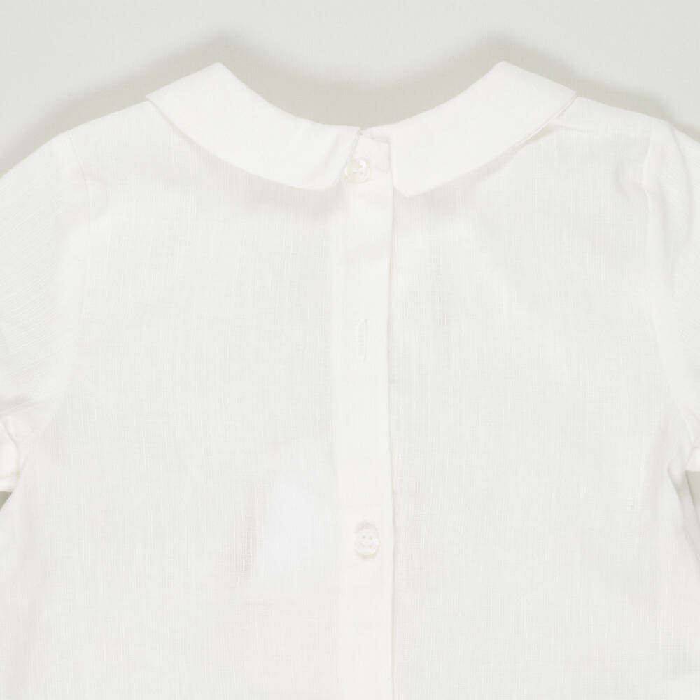 Mayoral-Preloved Boys Beige Cotton & Linen Shorts Set (6-9 months) | Childrensalon Outlet