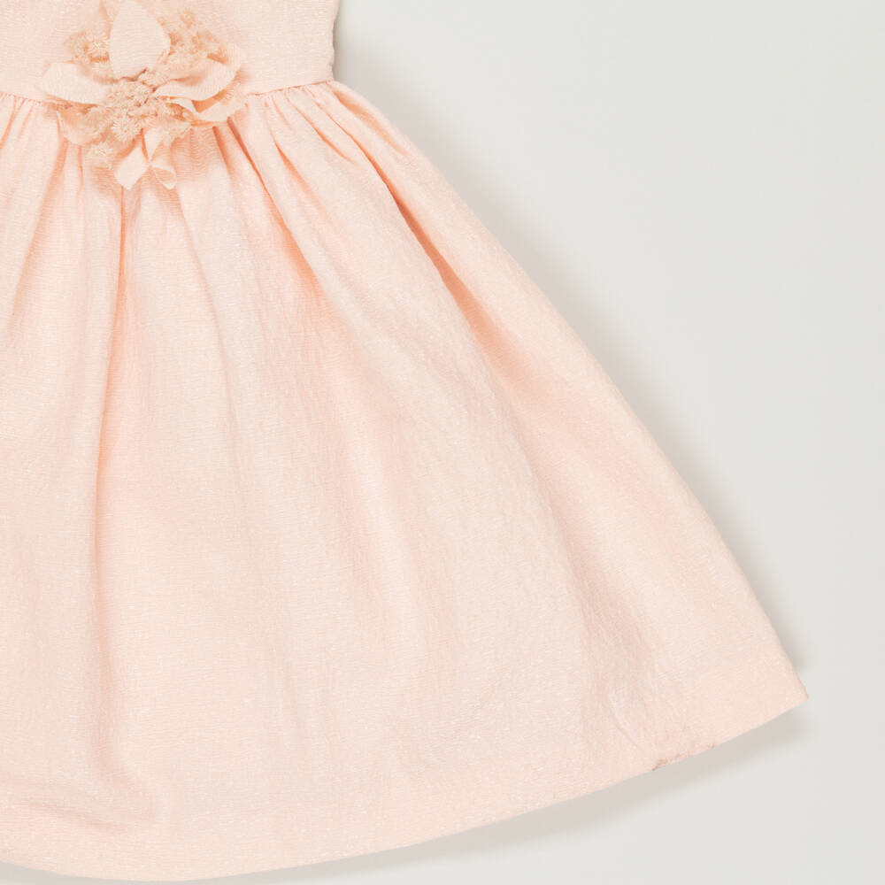 Mayoral-Preloved Girls Pink Shimmer Flower Dress (8 years) | Childrensalon Outlet