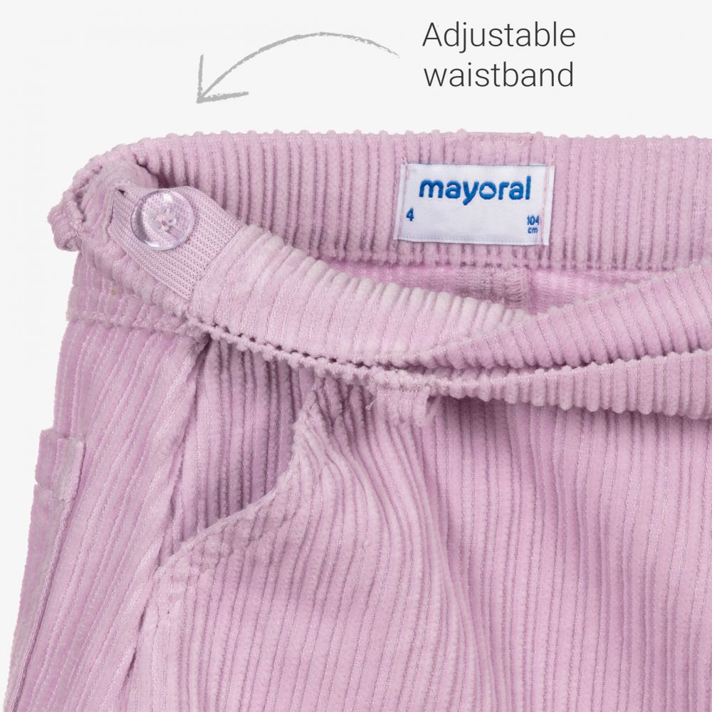 Mayoral-Purple Corduroy Skirt | Childrensalon Outlet