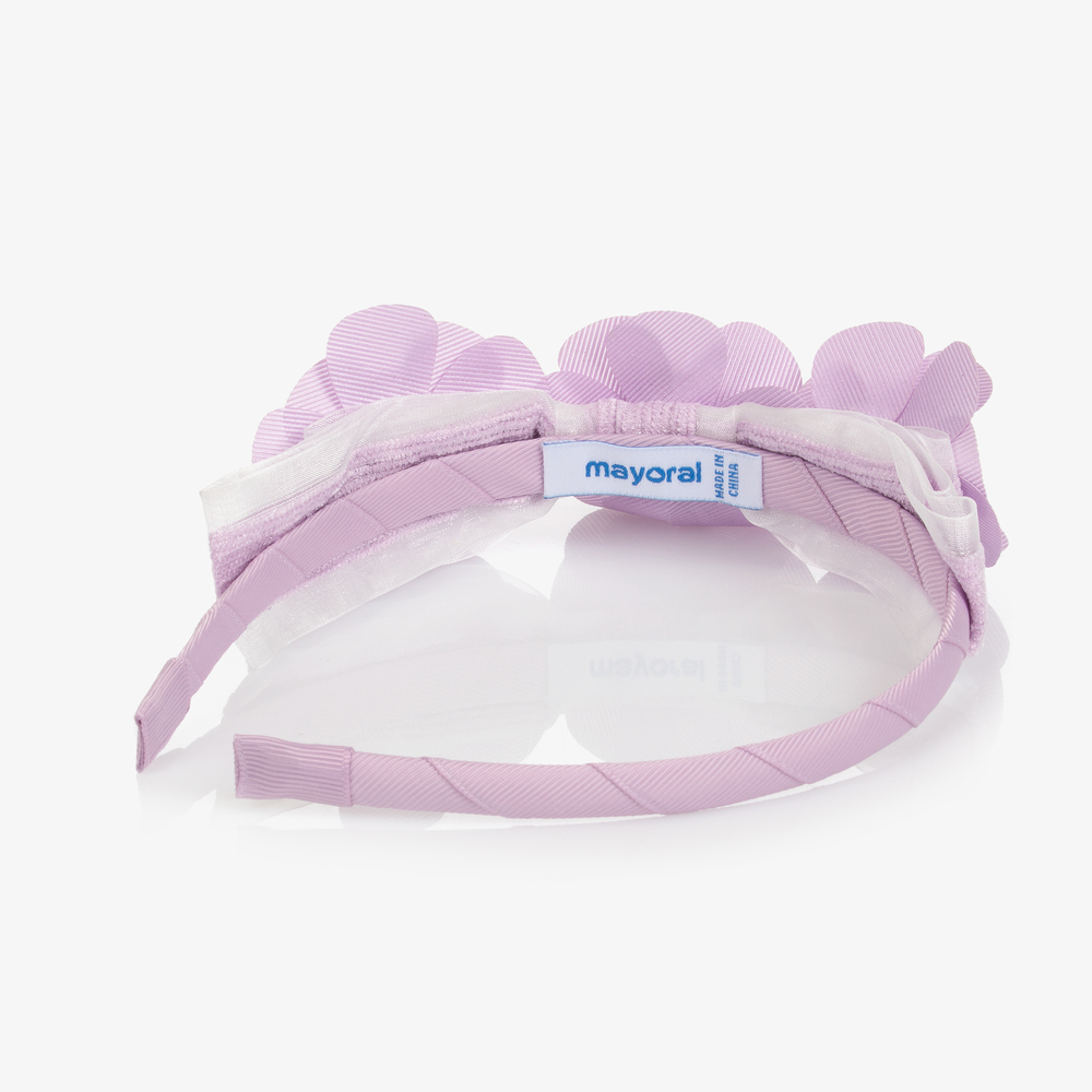 Mayoral-Фиолетовый ободок с цветами | Childrensalon Outlet