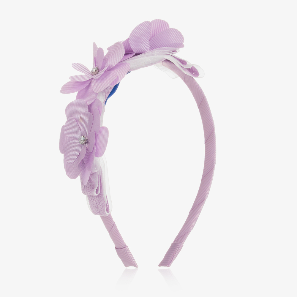 Mayoral-Purple Flower Hairband | Childrensalon Outlet