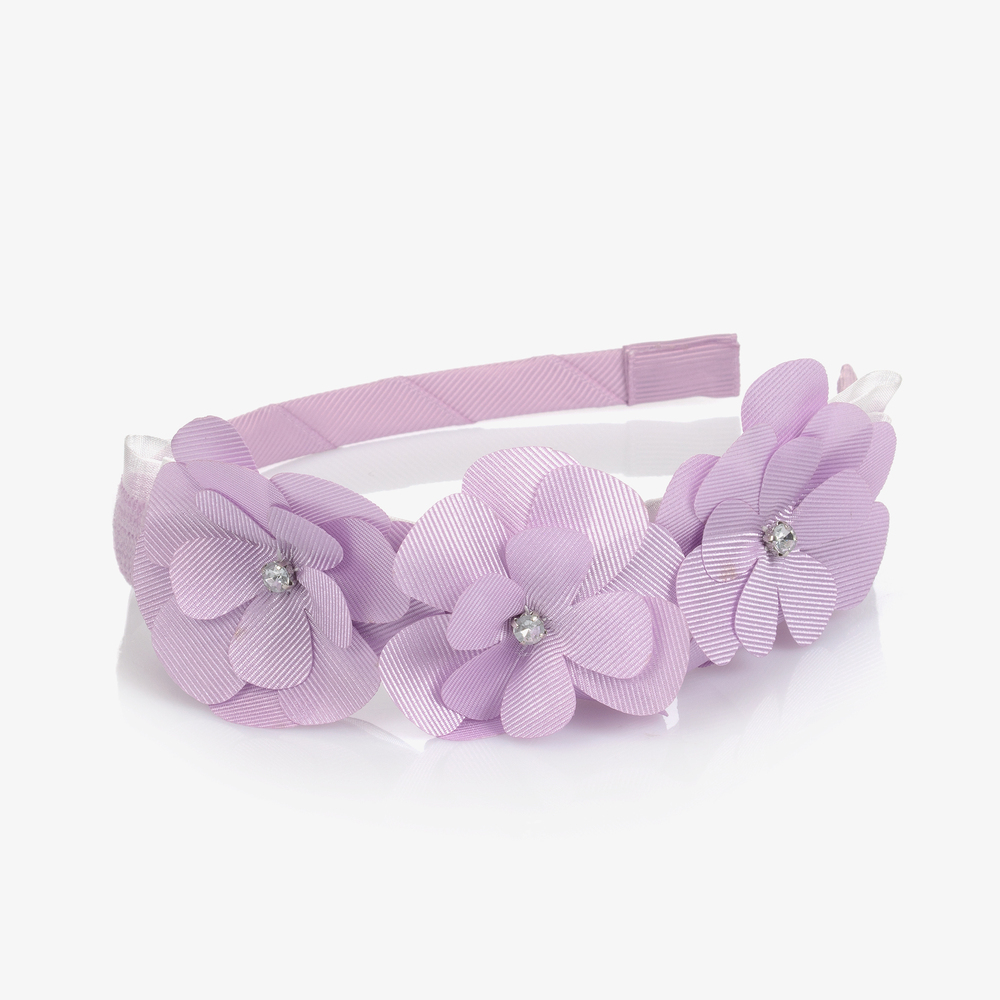 Mayoral-Фиолетовый ободок с цветами | Childrensalon Outlet