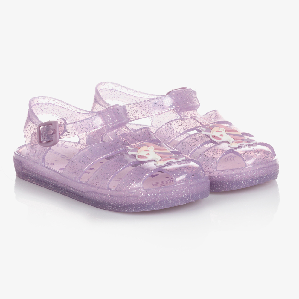 Purple hotsell jelly shoes