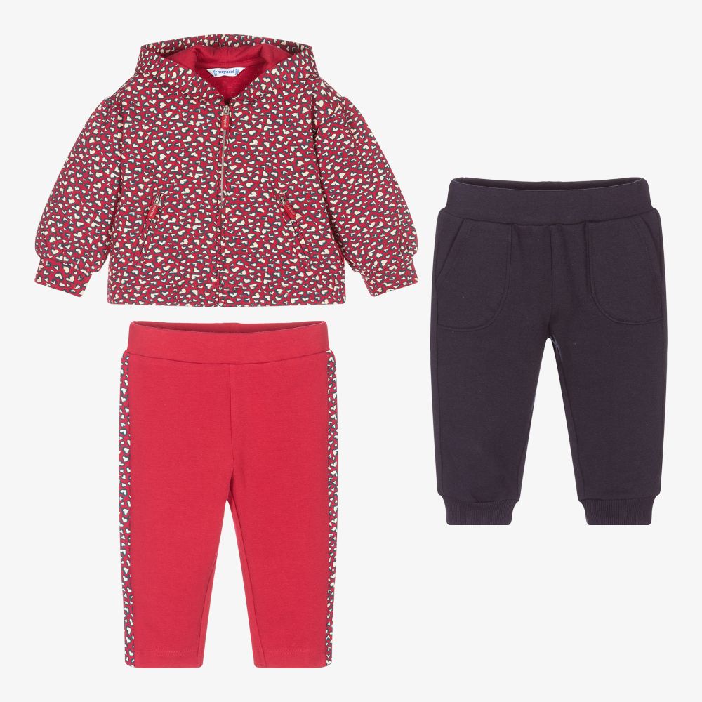Mayoral-Red 3 Piece Tracksuit | Childrensalon Outlet
