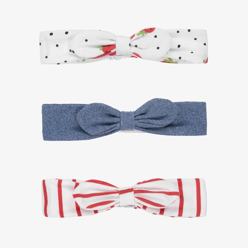 Mayoral Newborn - Red Baby Headbands (3 Pack) | Childrensalon