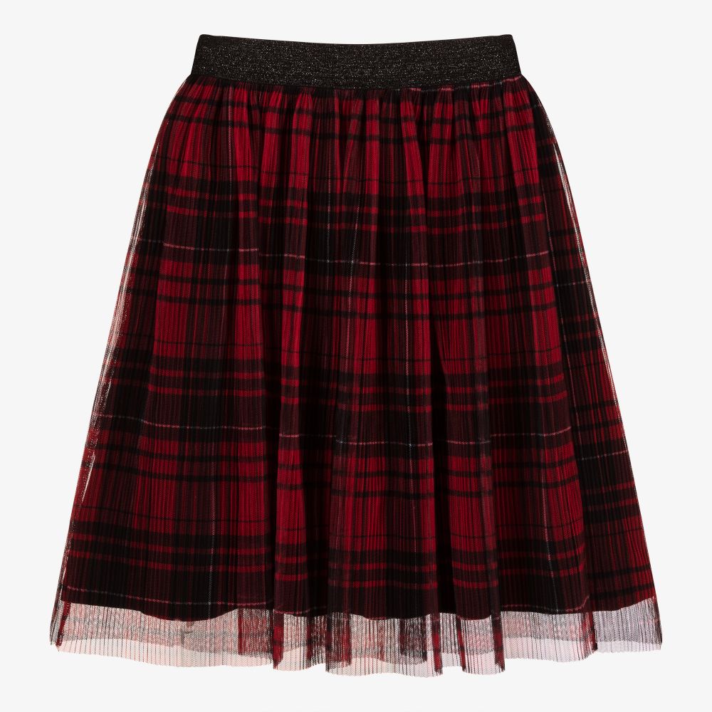 Mayoral-Красно-черная юбка из тюля | Childrensalon Outlet