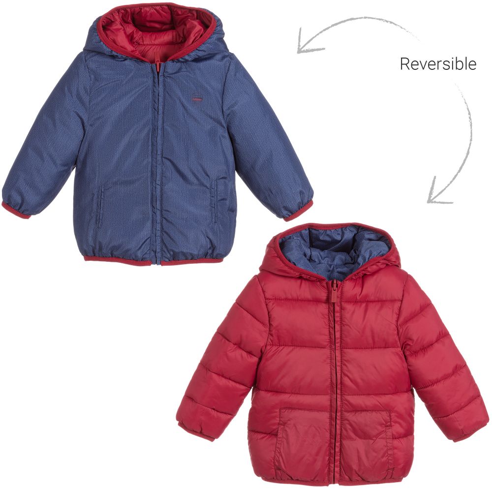 Mayoral Newborn - Red & Blue Baby Jacket | Childrensalon