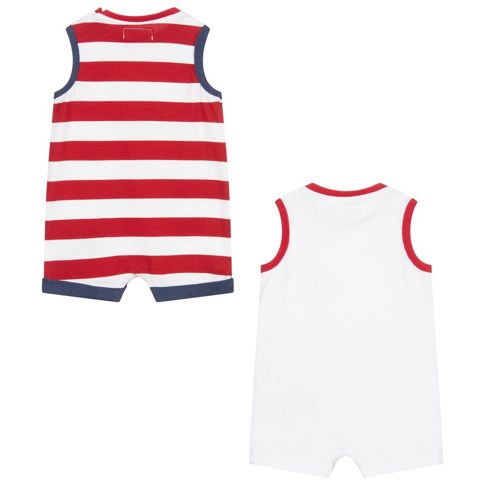 Mayoral Для новорожденных-Шорты красного и синего цветов (2 пары) | Childrensalon Outlet