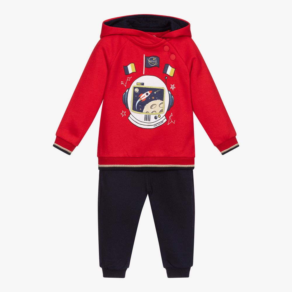 Mayoral - Red & Blue Space Tracksuit | Childrensalon