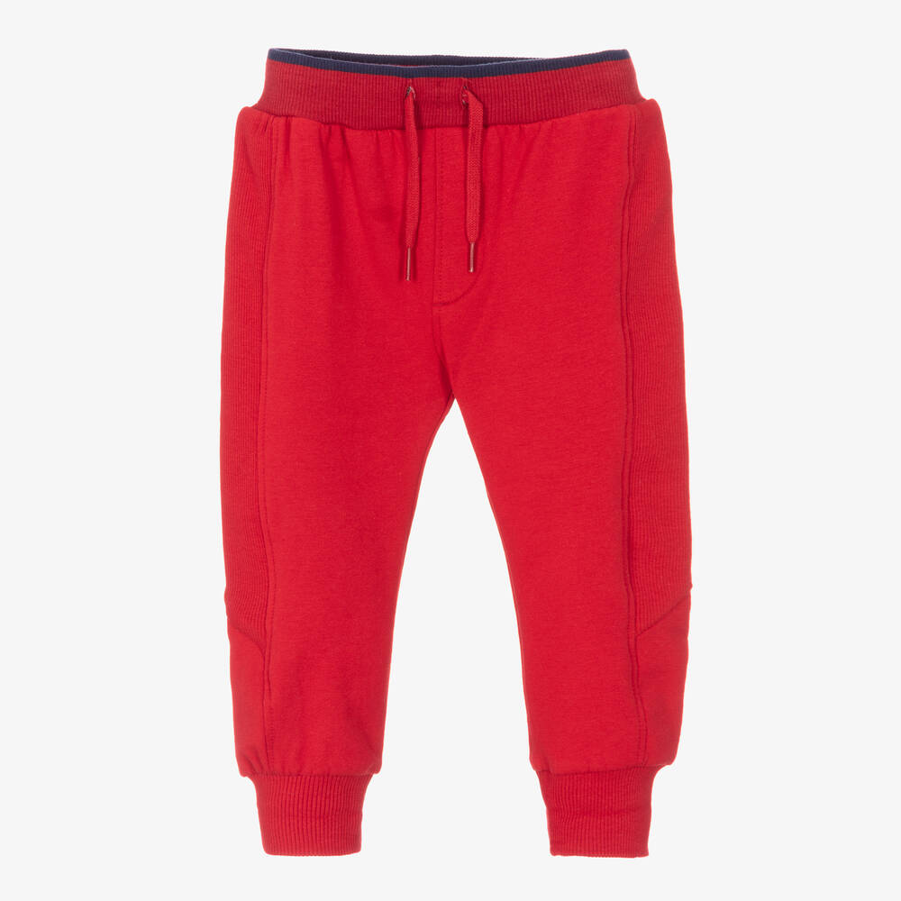 Mayoral Newborn -  Red Cotton Baby Joggers | Childrensalon