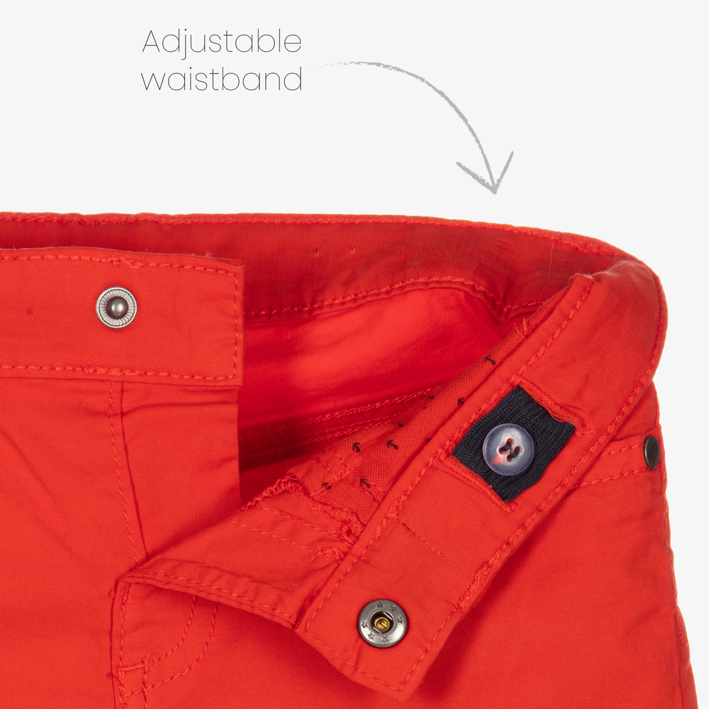 Mayoral-Красные хлопковые шорты-бермуды | Childrensalon Outlet