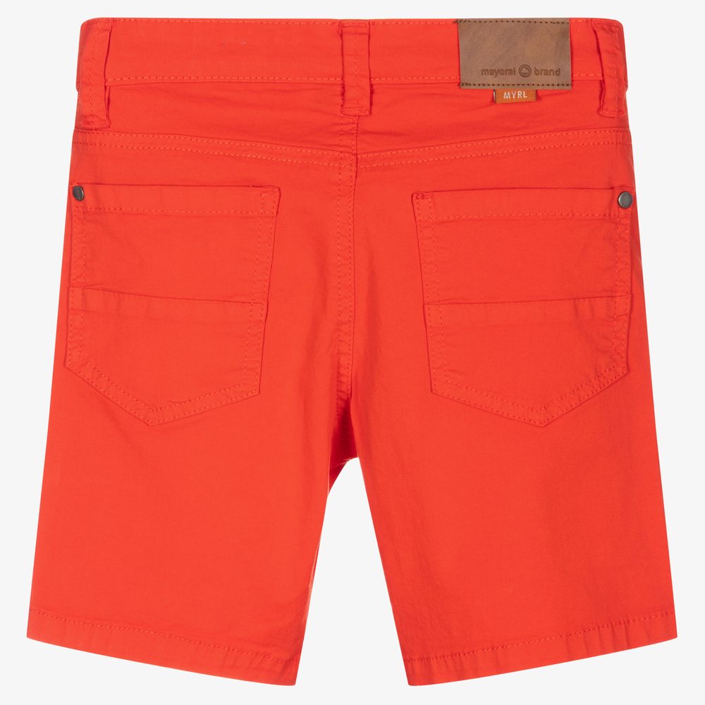 Mayoral-Красные хлопковые шорты-бермуды | Childrensalon Outlet