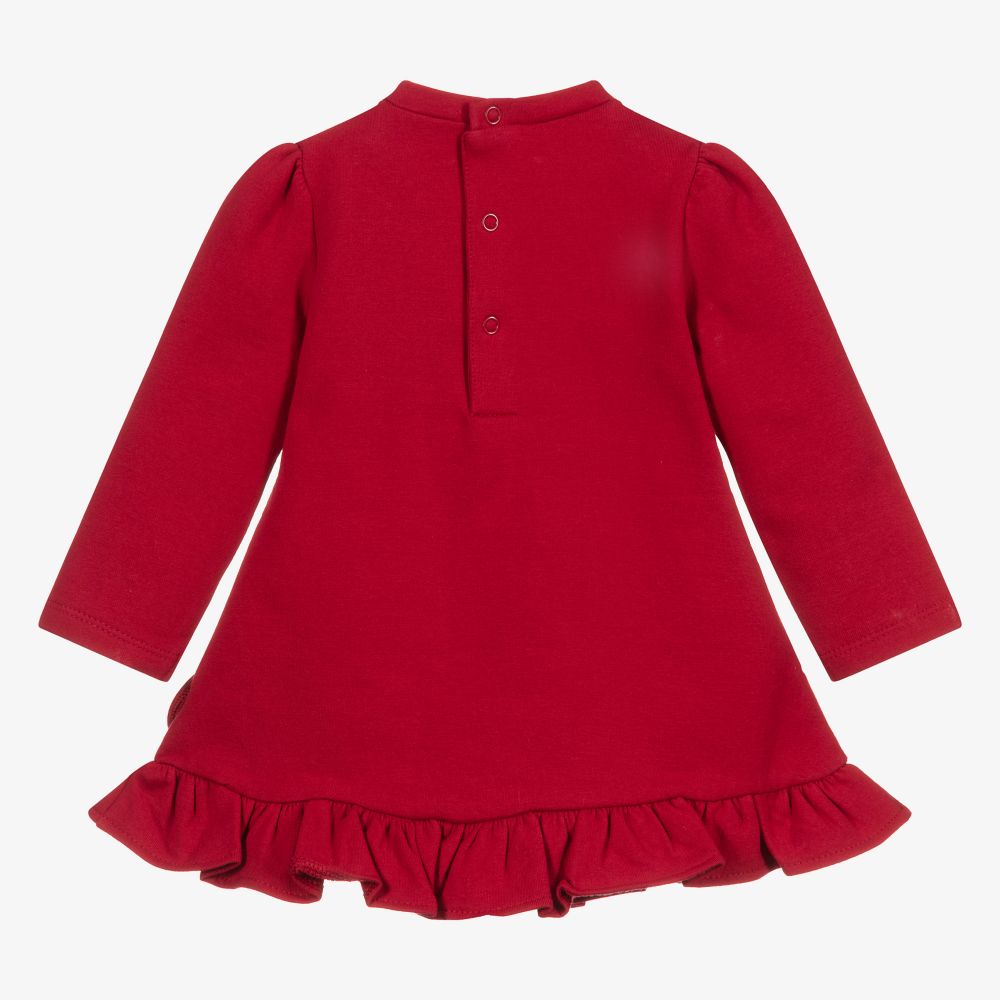 Mayoral-Красное хлопковое платье с девочкой со скакалкой | Childrensalon Outlet