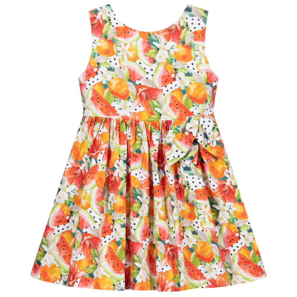 Mayoral - Red Cotton Watermelon Dress | Childrensalon