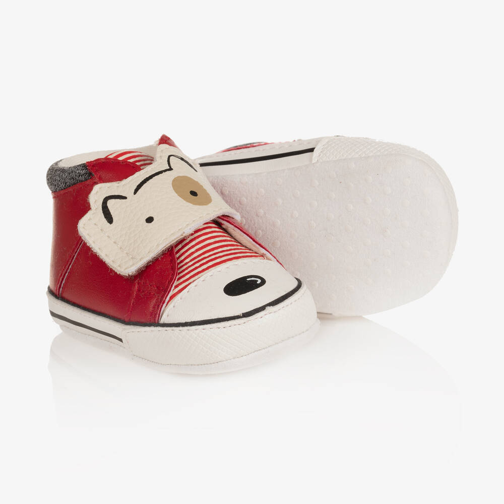Mayoral Newborn - Red Dog Pre-Walker Shoes | Childrensalon