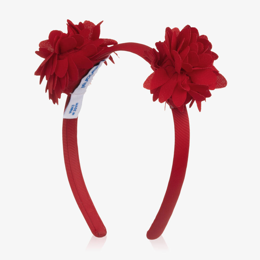 Mayoral-Red Flower Headband | Childrensalon Outlet