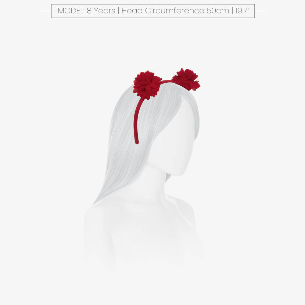 Mayoral-Red Flower Headband | Childrensalon Outlet