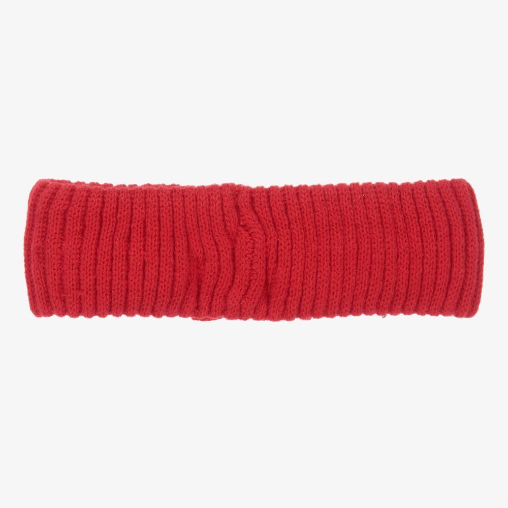 Mayoral Newborn-Red Flower Knit Headband | Childrensalon Outlet