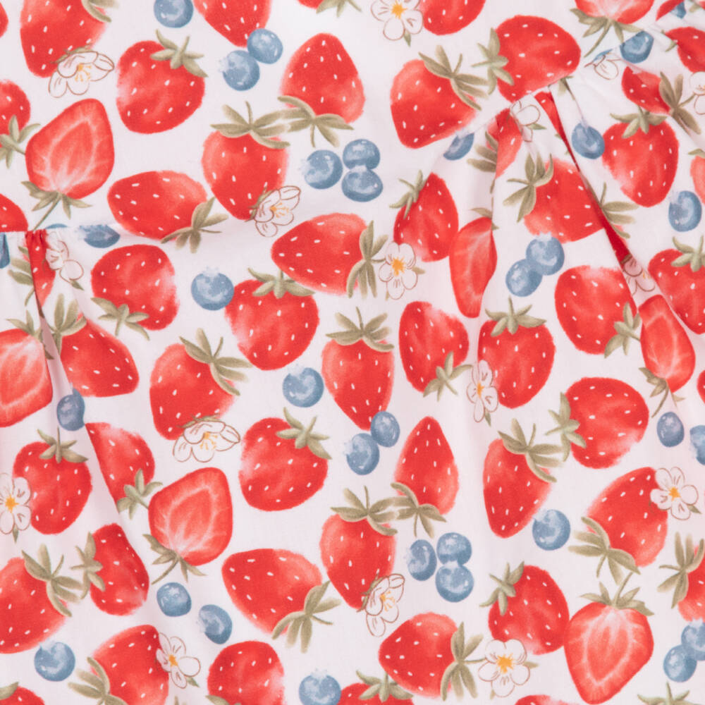 Mayoral Newborn-Red Fruits Dress | Childrensalon Outlet