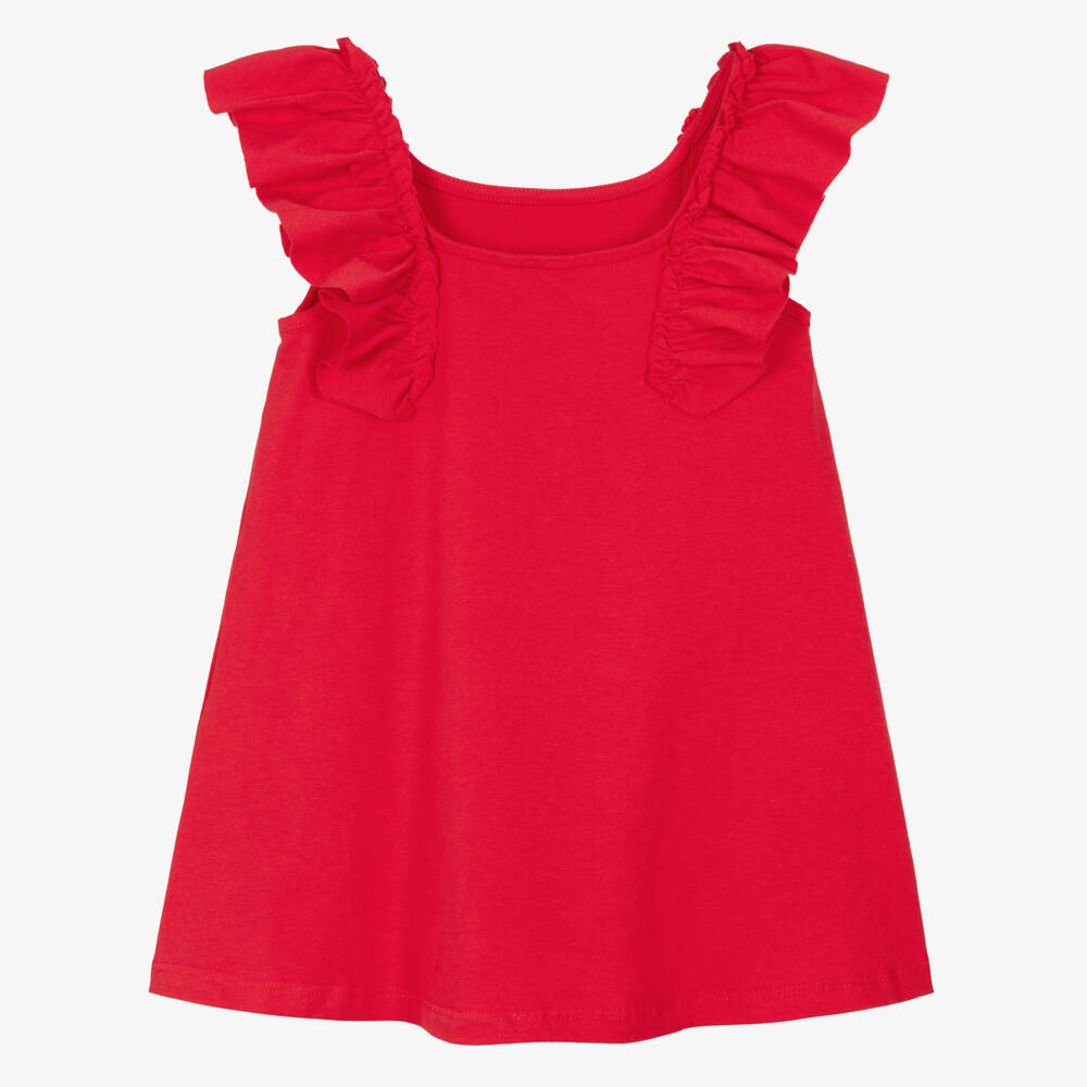 Mayoral-Red Graphic Dress | Childrensalon Outlet