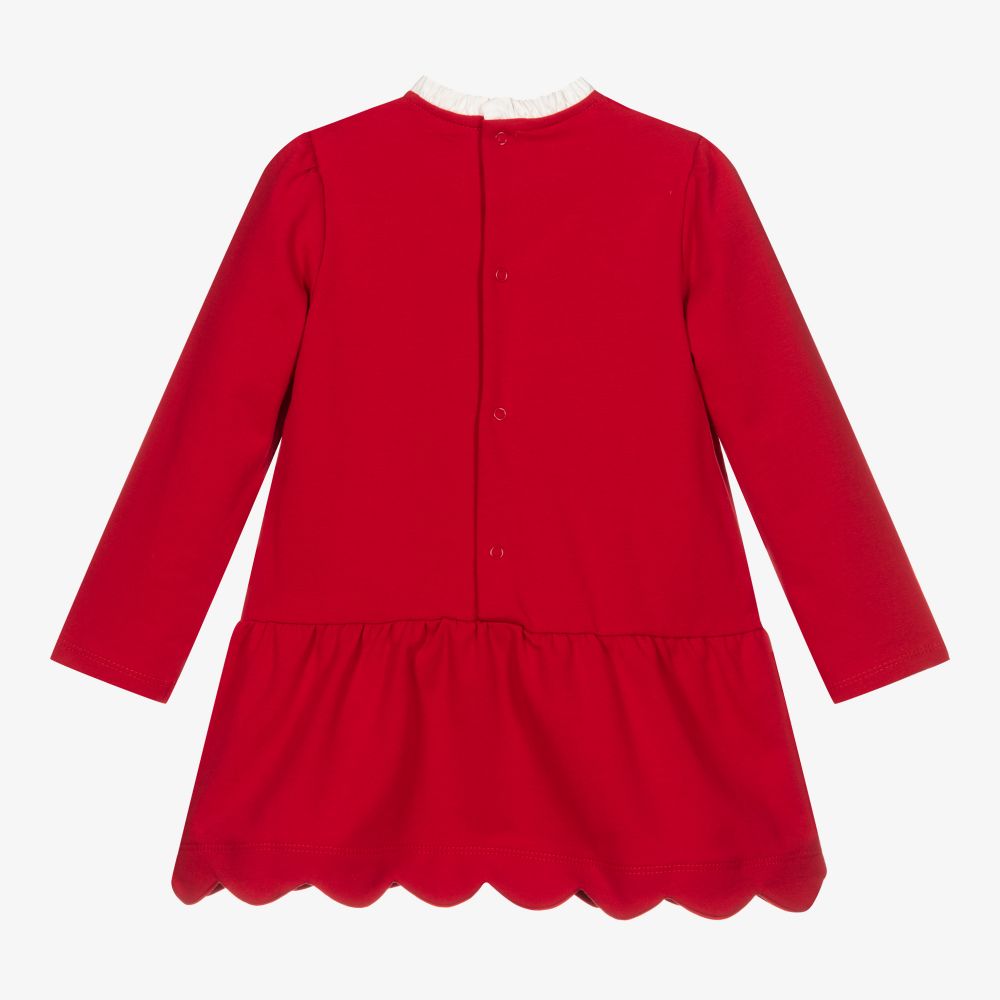 Mayoral-Красное платье из джерси с котом | Childrensalon Outlet