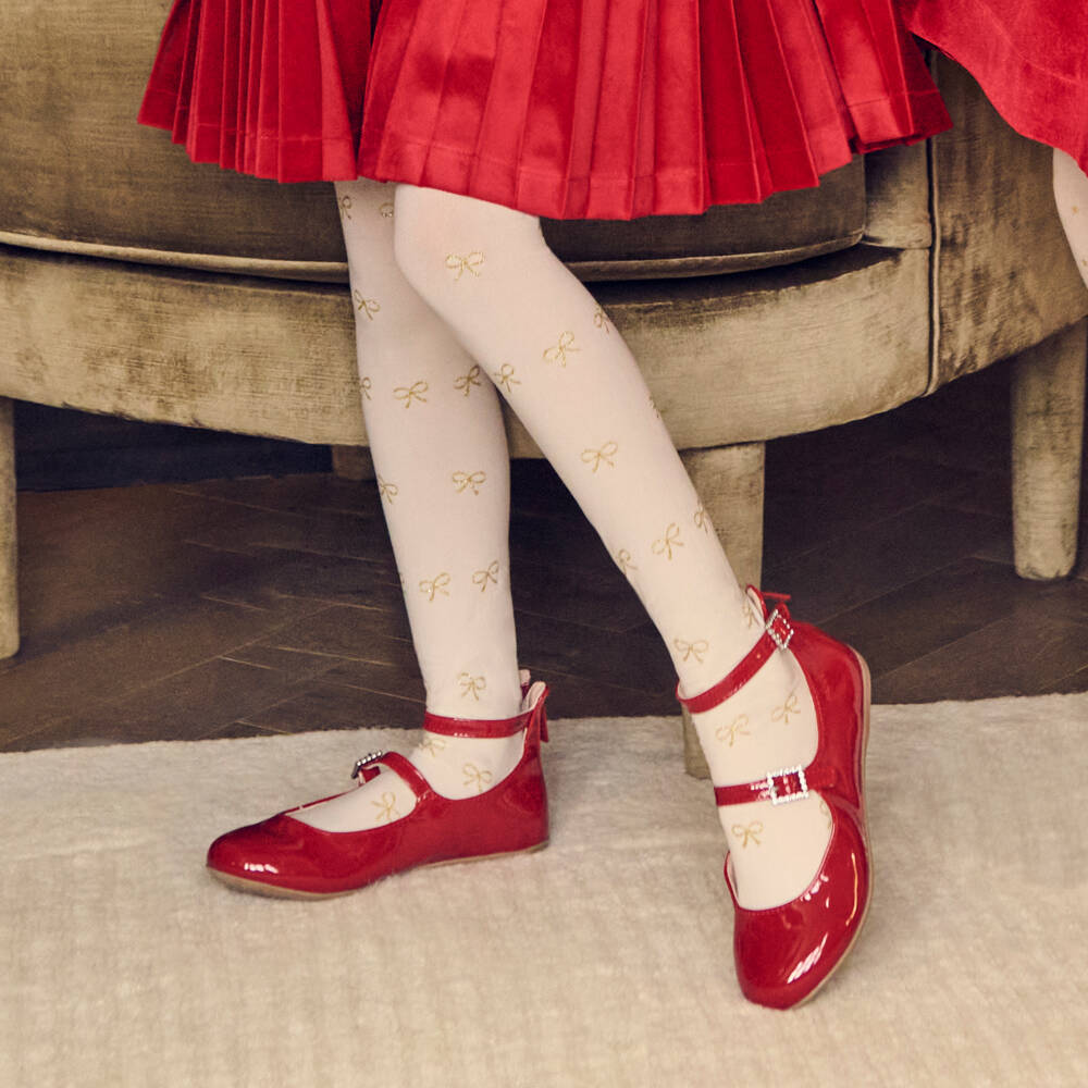 Mayoral-Red Patent Bar Shoes | Childrensalon Outlet