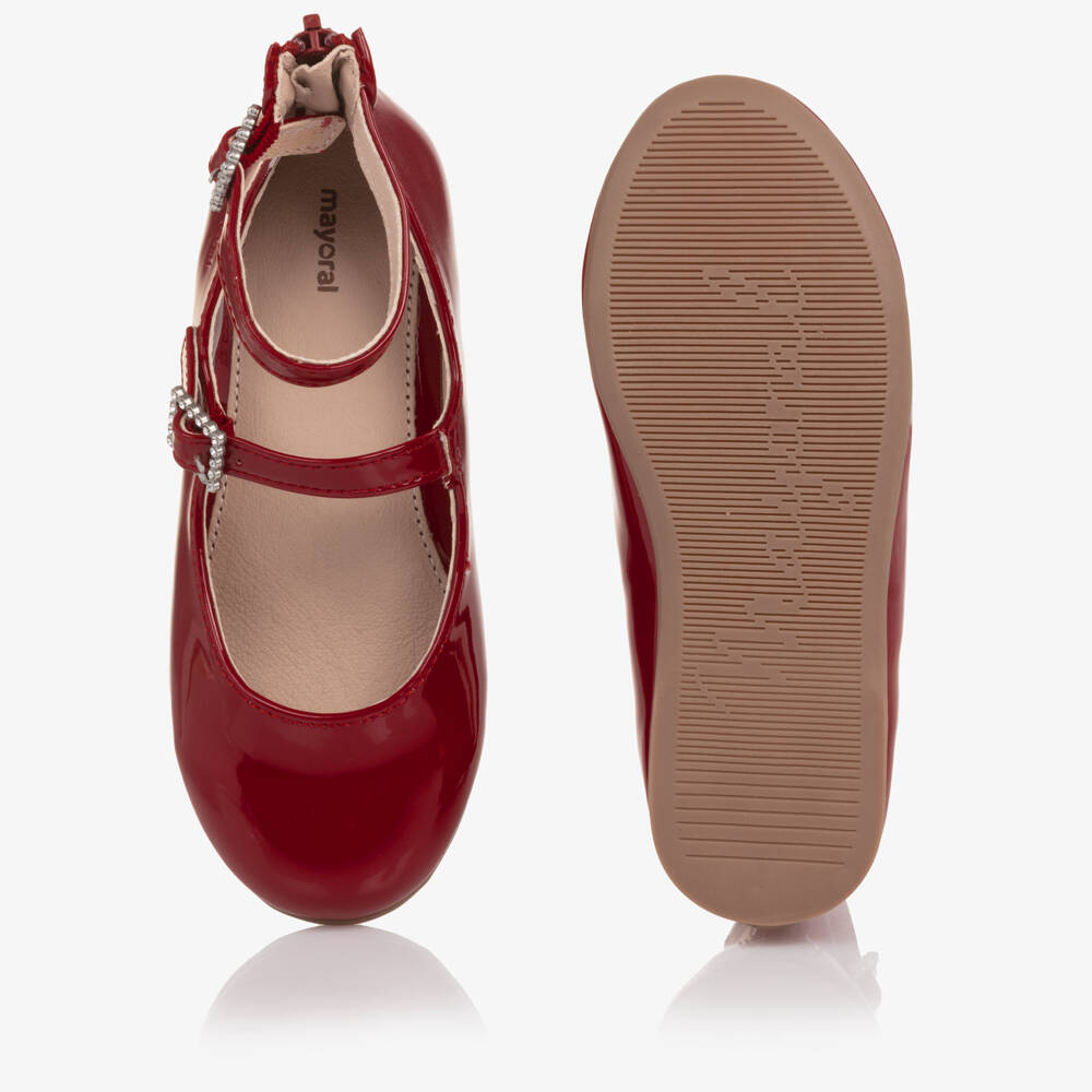 Mayoral-Red Patent Bar Shoes | Childrensalon Outlet